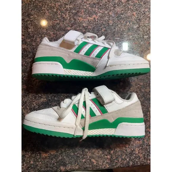adidas Women's Forum Low Basketball "Watermelon" Green/Pink Size 8.5 - Picture 2 of 16